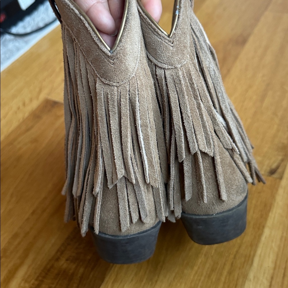 ARIAT Fringe Western Ankle Boots - Picture 4 of 7